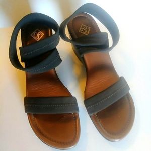 Donald J. Pliner ankle strap wedge sandals